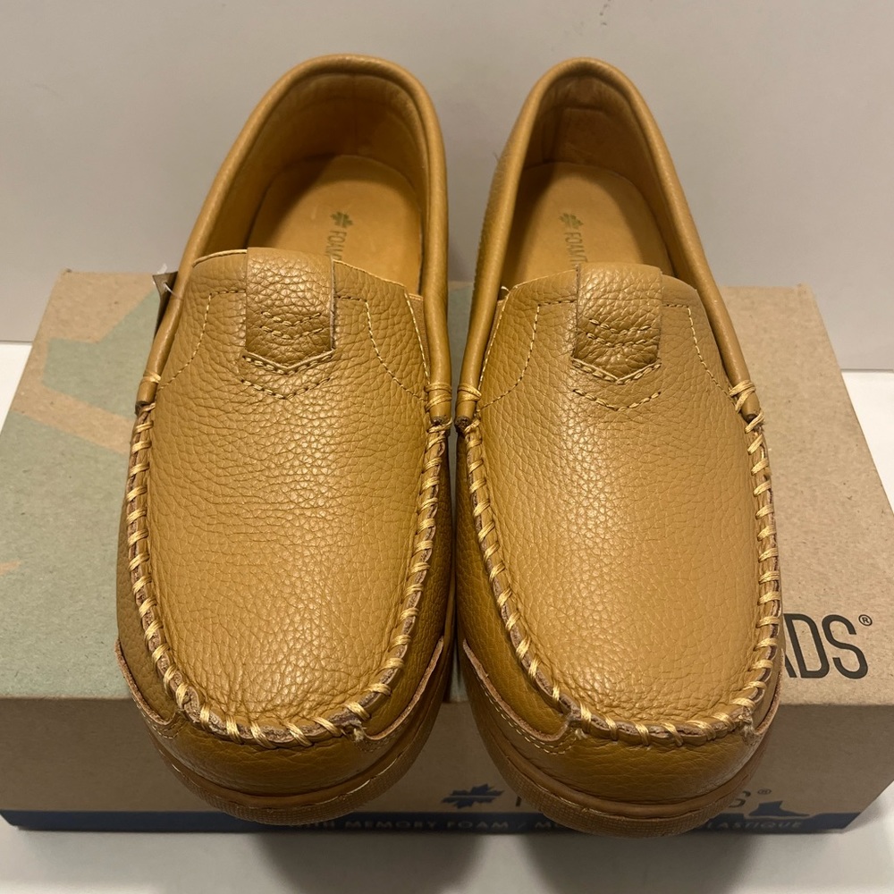 FOAMTREAD Men's Slipper BARK Leather w Memory Foam Insole 11M